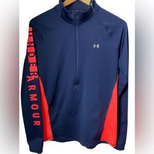 Under Armour Men's Performance Jacket in Navy and Red